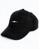 Image #1 - Cleo + Wolf Women's Corduroy Lightning Bolt Embroidered Ball Cap, Black, hi-res