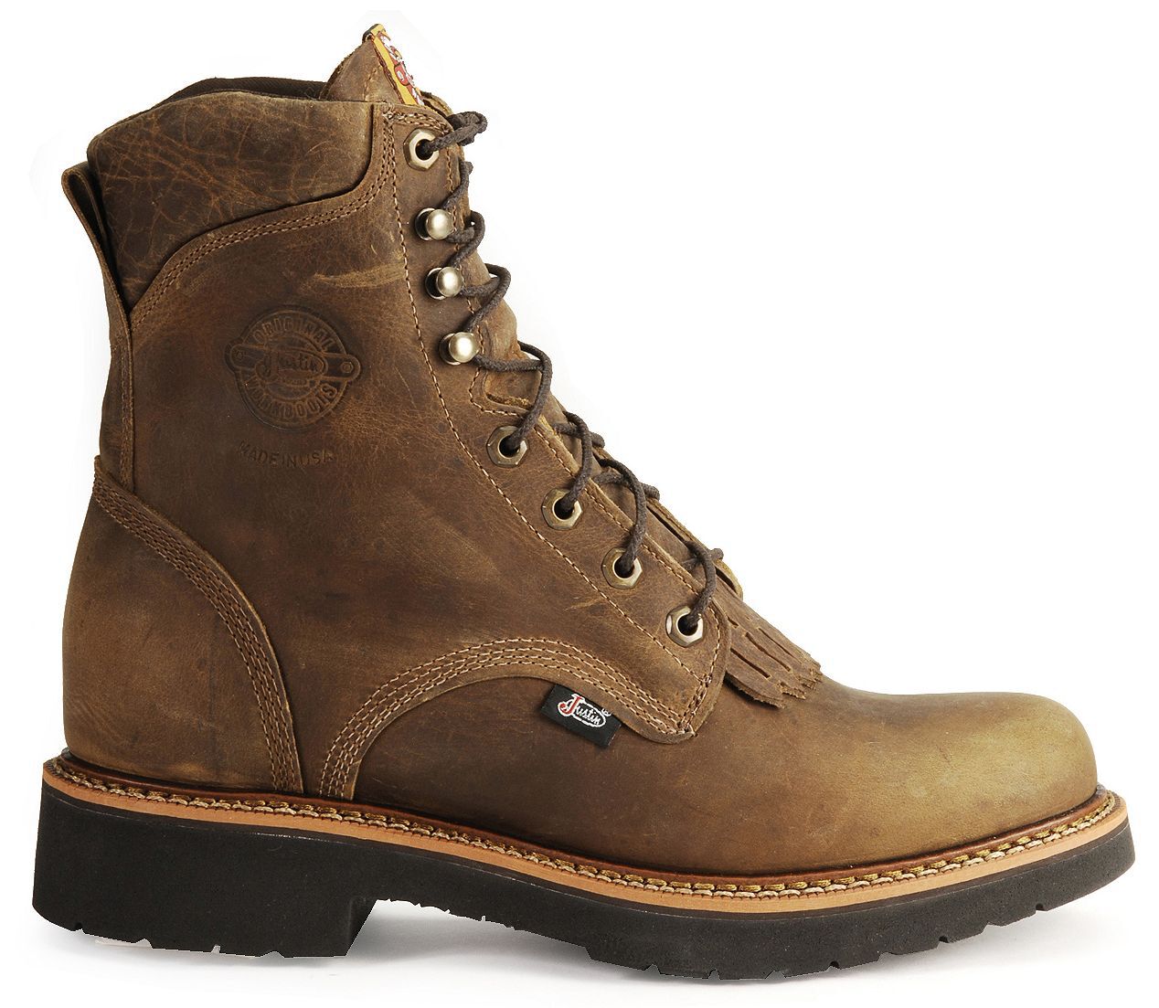 justin lace work boots