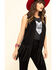 Image #5 - Vocal Women's Studded Fringe Vest, Black, hi-res