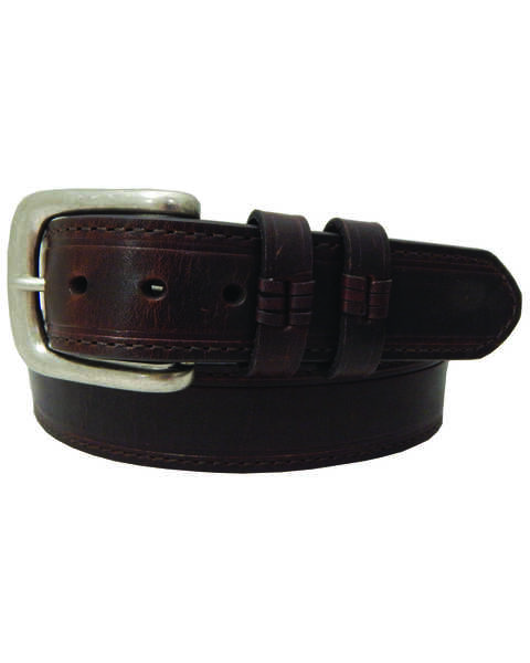 Image #1 - Danbury Men's Oil Tanned Double Keeper Belt - Big & Tall , Tan, hi-res