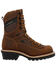 Image #2 - Georgia Men's LTX Logger Waterproof Work Boots - Soft Toe, Brown, hi-res
