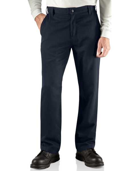 Image #3 - Carhartt Men's FR Work Pants, Navy, hi-res