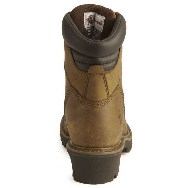 Image #7 - Chippewa Men's IQ Insulated 8" Lace-Up Logger Boots - Steel Toe, Bark, hi-res