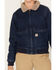 Image #3 - Carhartt Women's Medium Wash Relaxed Fit Denim Sherpa-Lined Jacket, Blue, hi-res