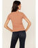 Image #4 - White Crow Women's Texas Hold 'Em Short Sleeve Tee, Tan, hi-res