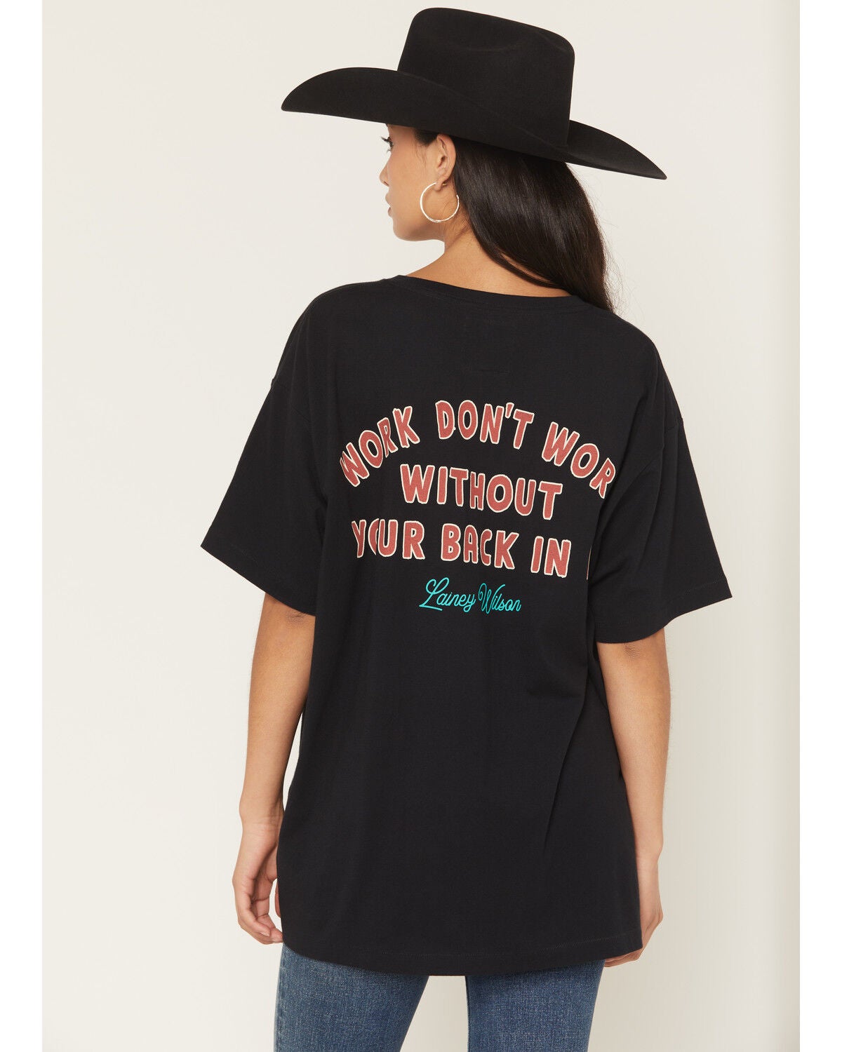 Image #4 - Wrangler X Lainey Wilson Women's Bull Riding Short Sleeve Graphic Tee, Black, hi-res