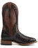 El Dorado Men's American Alligator Exotic Western Boots - Broad Square Toe , Dark Brown, hi-res