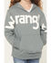 Image #3 - Wrangler Girls' Bold Logo Hoodie, Teal, hi-res