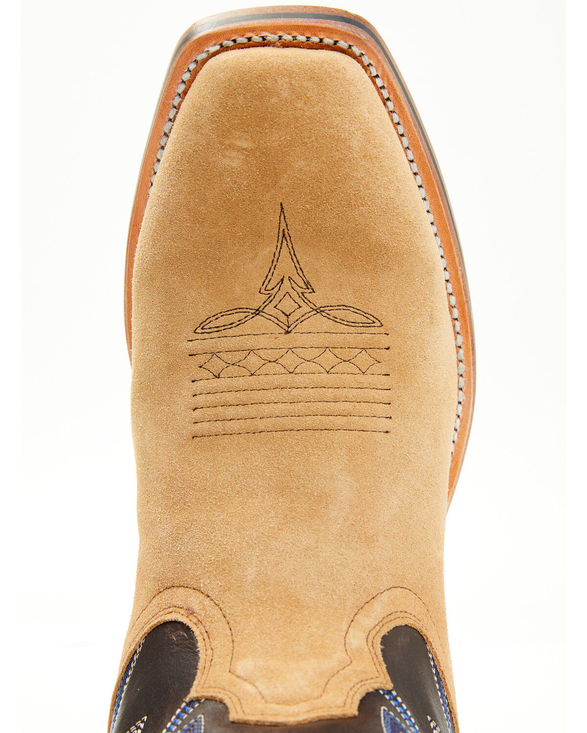 Image #6 - RANK 45® Men's Archer Roughout Western Boots - Square Toe, Coffee, hi-res