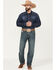 Image #1 - Cinch White Label Relaxed Fit Mid Rise Jeans Dark Stonewash, Indigo, hi-res