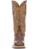 Lucchese Women's Chocolate & Peanut Ruth Cowhide Leather Western Boot - Square Toe , Chocolate, hi-res