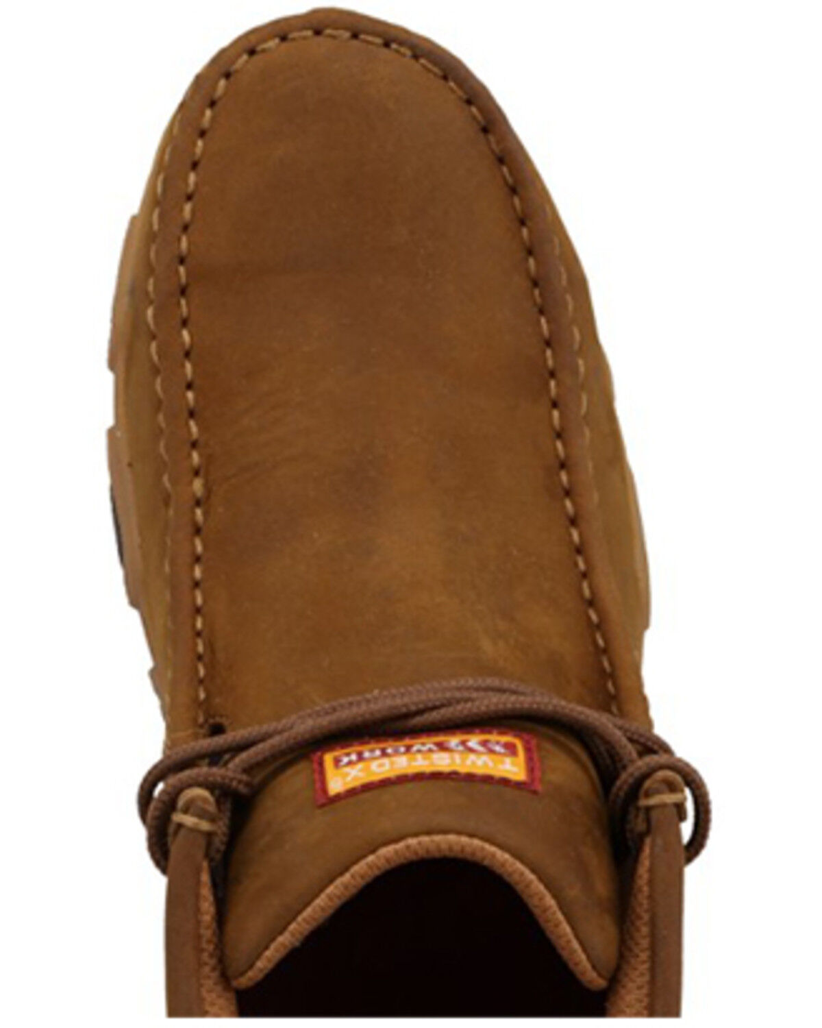 Image #6 - Twisted X Men's Work Chukka Driving Mocs - Nano Composite Toe, Distressed Brown, hi-res