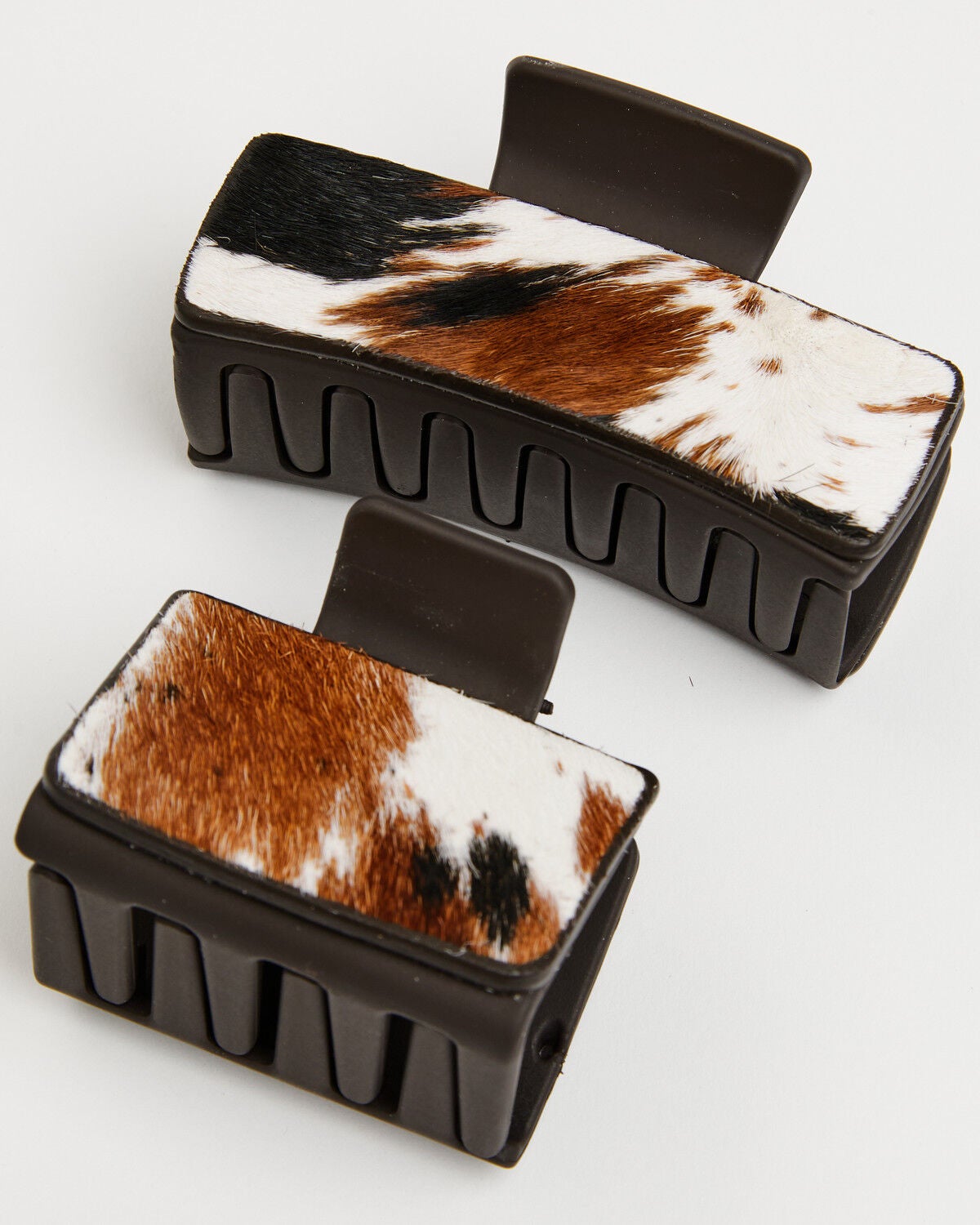 Idyllwind Women's Larkspur Hair-On Claw Clip Set - 2 Piece, Brown, hi-res