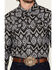 Image #3 - Rock & Roll Denim Men's Tek Southwestern Print Long Sleeve Pearl Snap Western Shirt, Black, hi-res