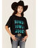 Image #1 - Hooey Girls' Howdy Rowdy Graphic Tee, Black, hi-res
