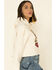 Country Deep Women's Bite The Bullet Cropped Hooded Sweatshirt , Cream, hi-res