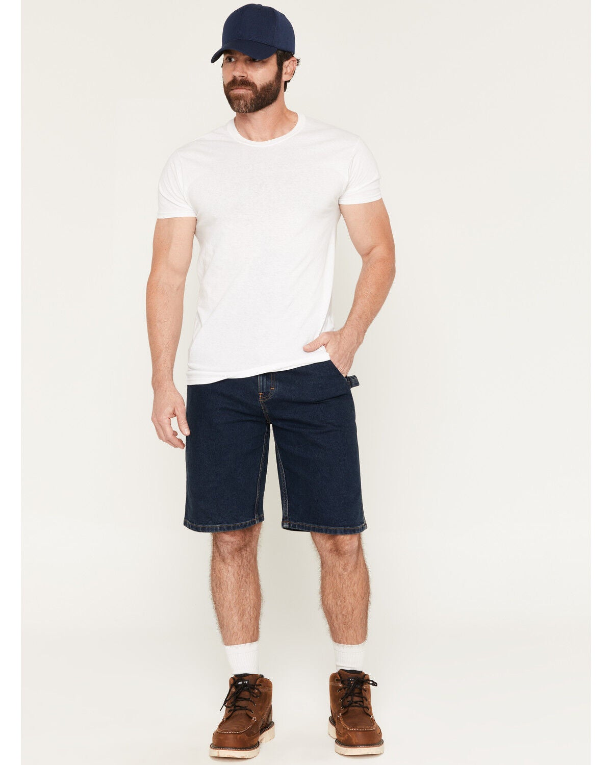 Dickies Men's 11" Utility Stretch Denim Shorts, Dark Wash, hi-res