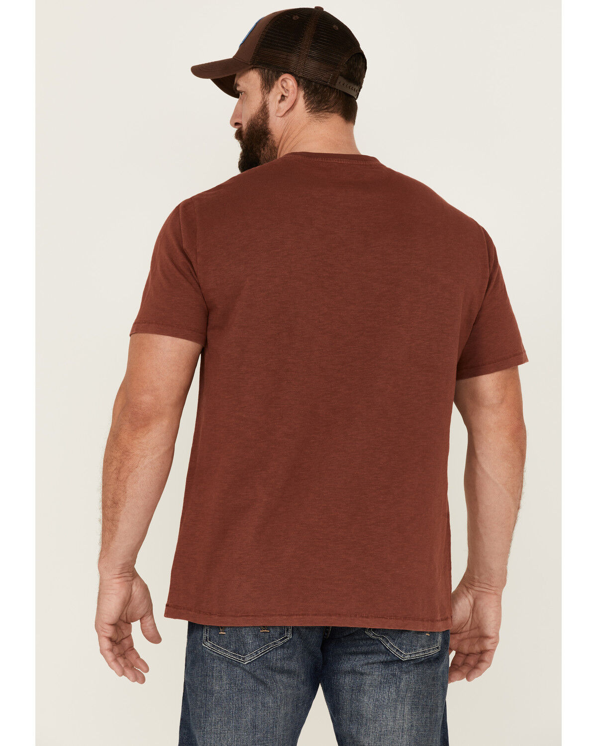 Image #4 - Brothers and Sons Men's Rage Campfire Slub Graphic Short Sleeve T-Shirt, Red, hi-res