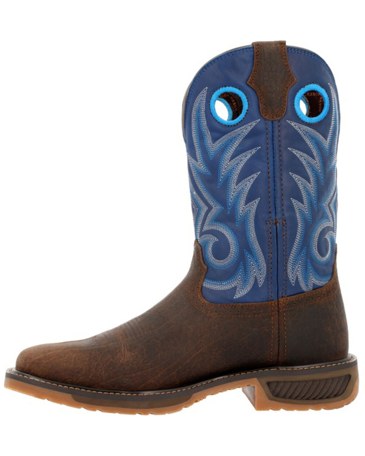 Image #3 - Durango Men's Workhorse Soft Pull On Western Work Boots - Square Toe, , hi-res