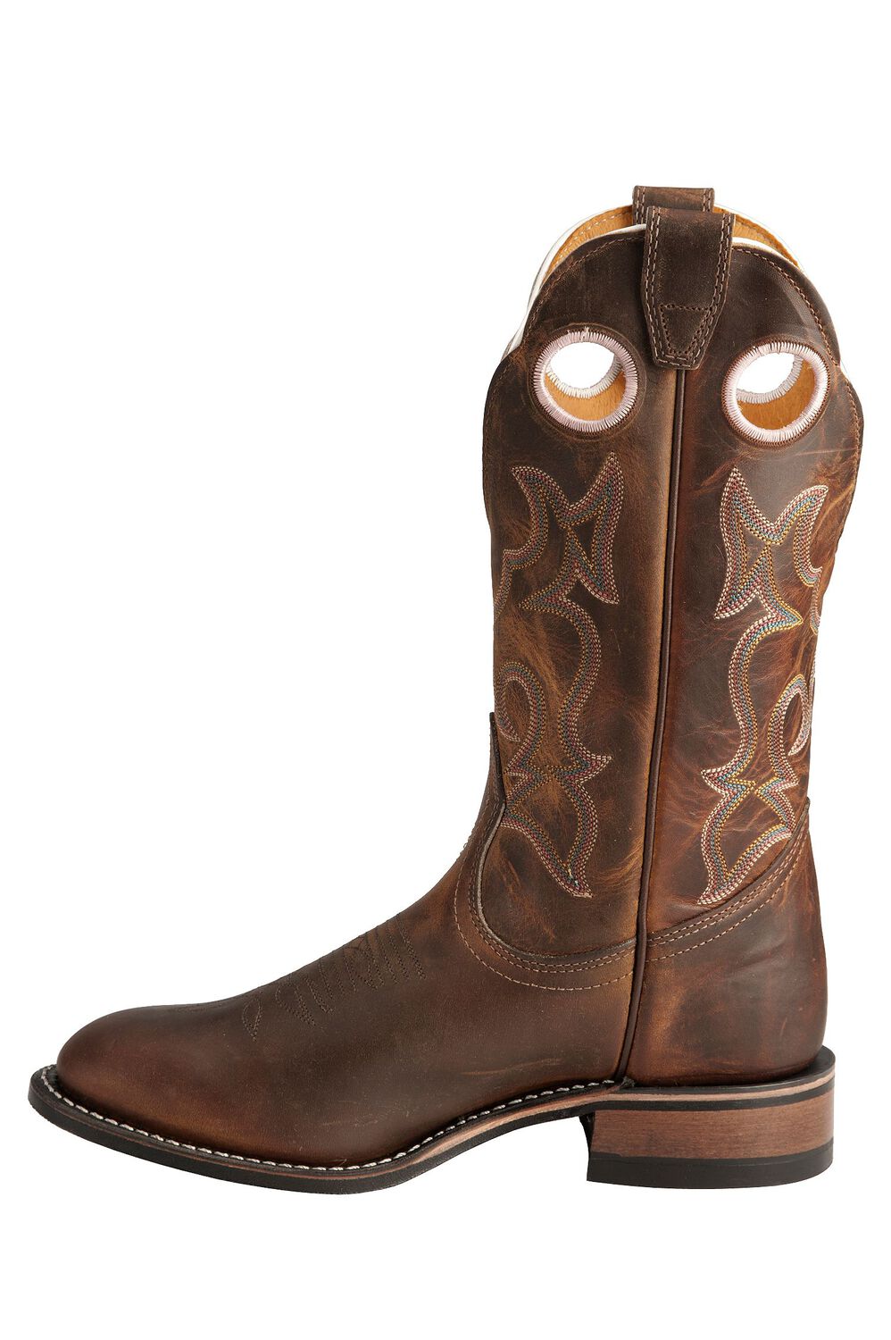 Image #3 - Boulet Tan Spice Rider Cowgirl Boots - Round Toe, Tan, hi-res