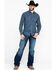 Ariat Men's Rackard Retro Camo Long Sleeve Western Shirt , Blue, hi-res