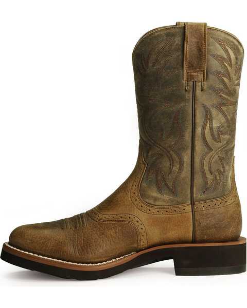Image #3 - Ariat Men's Heritage Crepe Western Performance Boots - Round Toe, Earth, hi-res