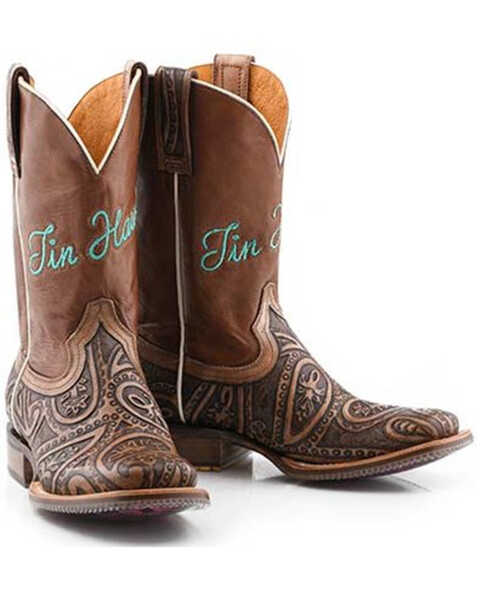 Tin Haul Women's Paisley Queen Western Boots - Broad Square Toe, Multi, hi-res