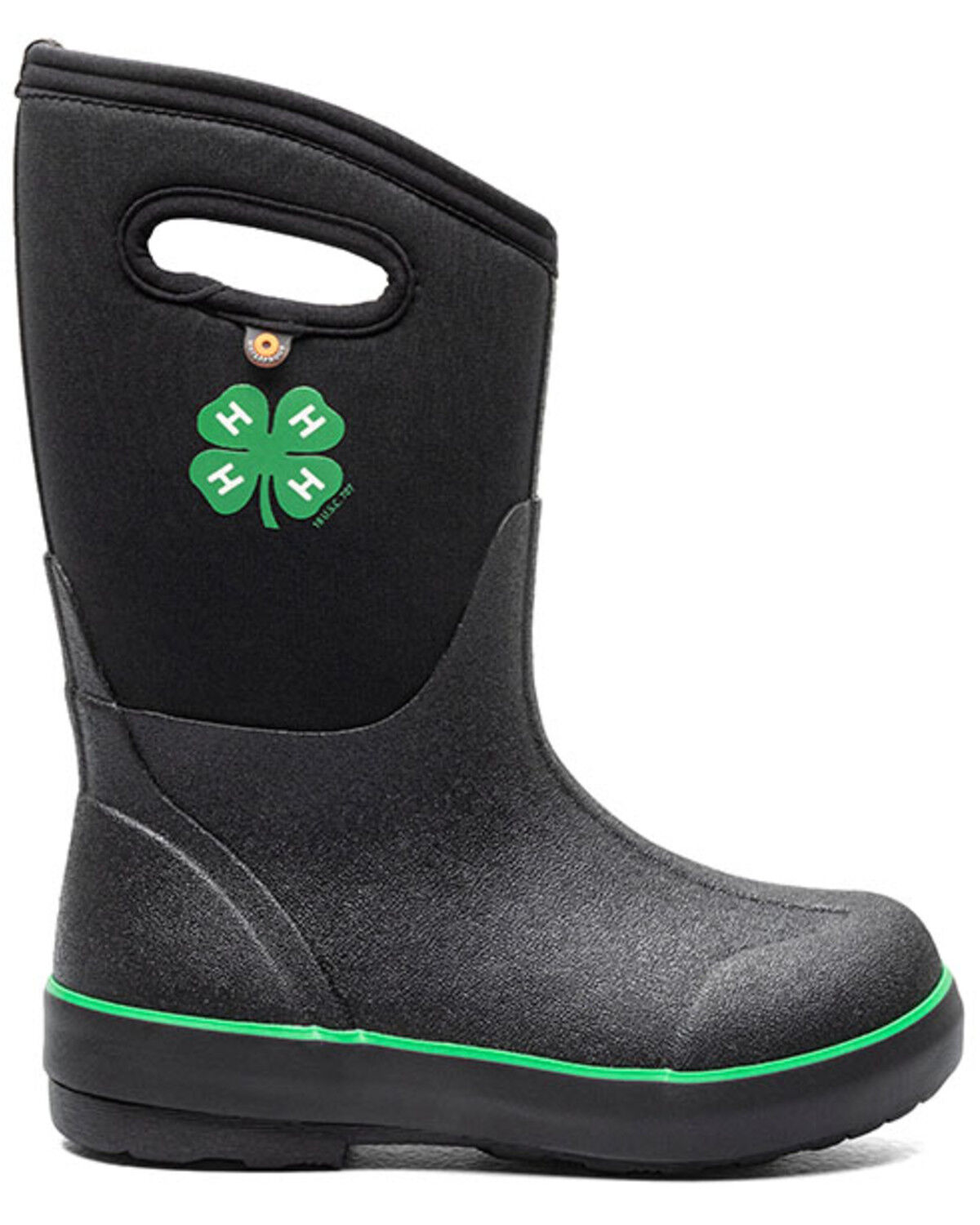 Image #2 - Bogs Boys' II 4-H Rainboots, Black, hi-res