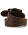 Image #3 - Cody James Kid's Floral Tooled Belt, Brown, hi-res