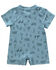 Image #2 - Carhartt Infant Boys' Cow Short Sleeve Snap Onesie, Blue, hi-res