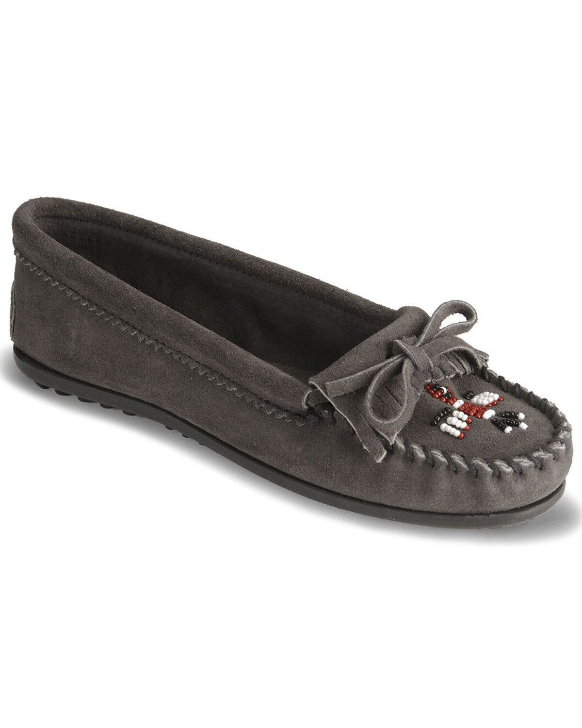 Image #1 - Minnetonka Thunderbird II Moccasin, Grey, hi-res