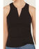 Image #4 - Idyllwind Women's Rhinestone Chain Ribbed Tank, Black, hi-res