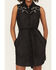 Image #3 - Panhandle Women's Embroidered Sleeveless Mini Dress, Black, hi-res