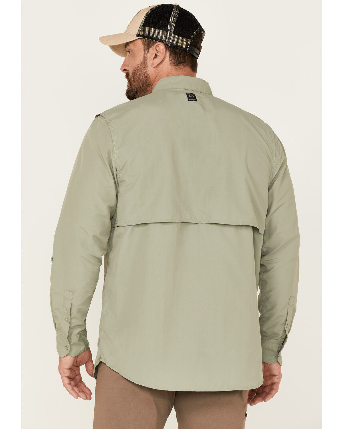 Image #4 - ATG by Wrangler Men's All-Terrain Angler Button Down Western Shirt, Olive, hi-res