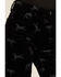 Image #2 - Rock & Roll Denim Women's High Rise Horse Print Modest Bootcut Stretch Corduroy Jeans, Black, hi-res