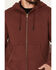 Image #3 - Brothers and Sons Heavy Weathered Hooded Jacket, Burgundy, hi-res