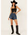 Image #1 - Levi's Women's Dark Wash Cool Place To Go High Waisted Mom Shorts, Dark Wash, hi-res