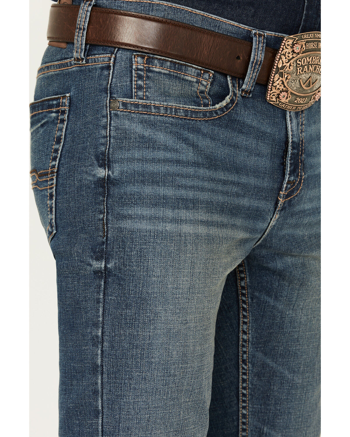 Image #2 - Cody James Men's Jackson Slim Straight Stretch Denim Jeans, Medium Wash, hi-res