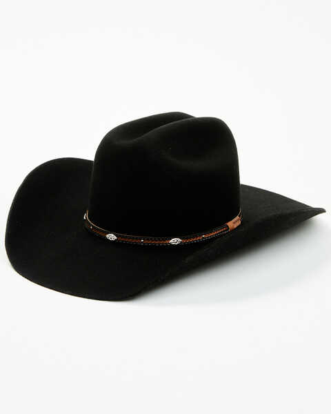Cody James Men's 3X Felt Cowboy Hat, Black, hi-res
