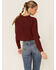 Image #3 - Shyanne Women's Horses Keep Me Stable Graphic Cropped Thermal Shirt, Chocolate, hi-res