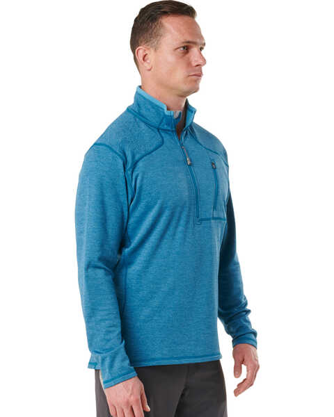 Image #2 - 5.11 Tactical Men's RECON Half-Zip Fleece Work Jacket , Bright Blue, hi-res