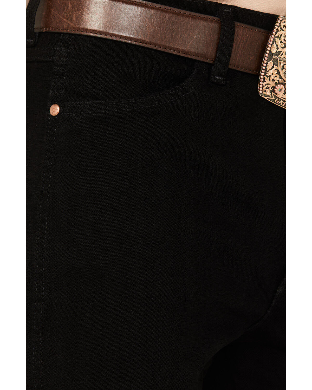 Image #2 - Wrangler Men's Active Flex Cowboy Cut Slim Stretch Jeans - Big, Black, hi-res