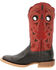 Image #3 - Durango Women's Lady Rebel Pro Crimson Western Boot - Broad Square Toe, Black/red, hi-res