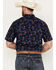 Image #4 - Ariat Men's Ike Fitted Short Sleeve Button Down Western Shirt, Black, hi-res