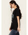Image #2 - Wrangler Retro Women's Long Live Cowboys Short Sleeve Boyfriend Graphic Tee, Black, hi-res