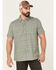 Image #1 - North River Men's Cozy Cotton Small Plaid Short Sleeve Button Down Western Shirt , Green, hi-res