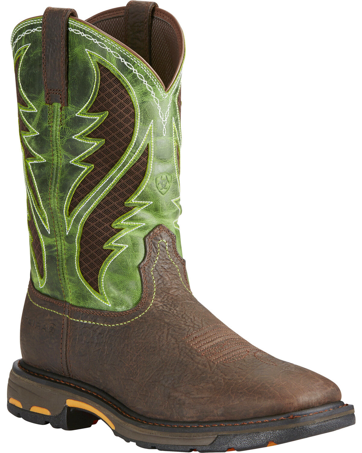 Image #1 - Ariat Men's VentTEK WorkHog® Work Boots - Composite Toe, Brown, hi-res