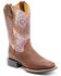 Image #1 - Rank 45® Women's Antiquity Western Performance Boots - Broad Square Toe, Brown, hi-res