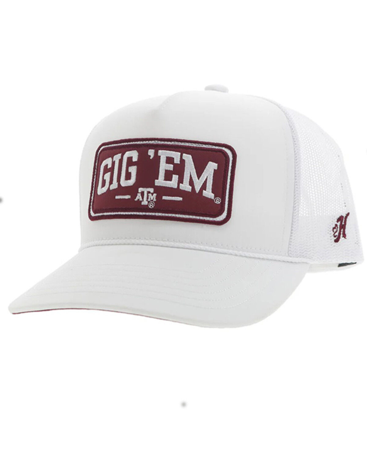 Image #1 - Hooey Men's Texas A&M Trucker Cap, White, hi-res