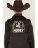 Image #4 - Hooey Boys' Big Sky Logo Bomber Jacket, Black, hi-res